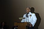 RDML (sel) Harris during his speech